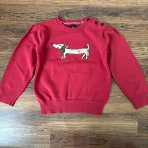 GAP | Red Sweater with Dog Design